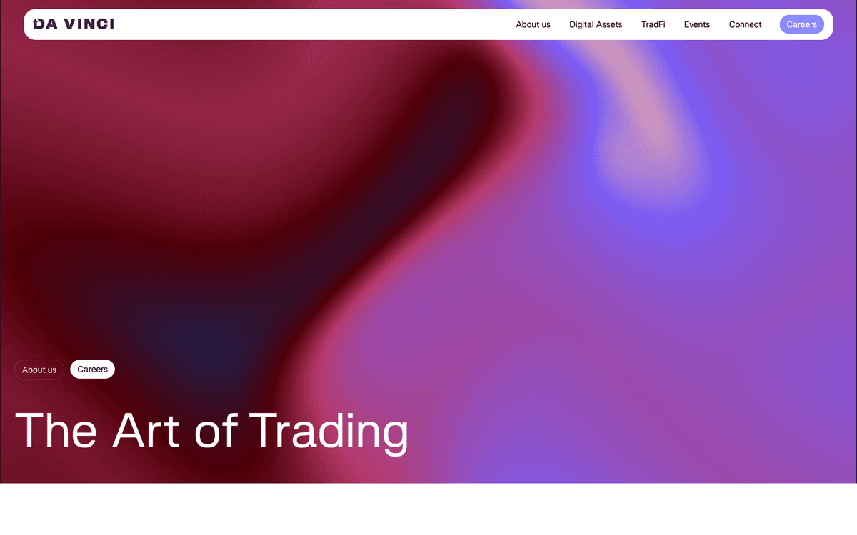 Screenshot van davincitrading.com