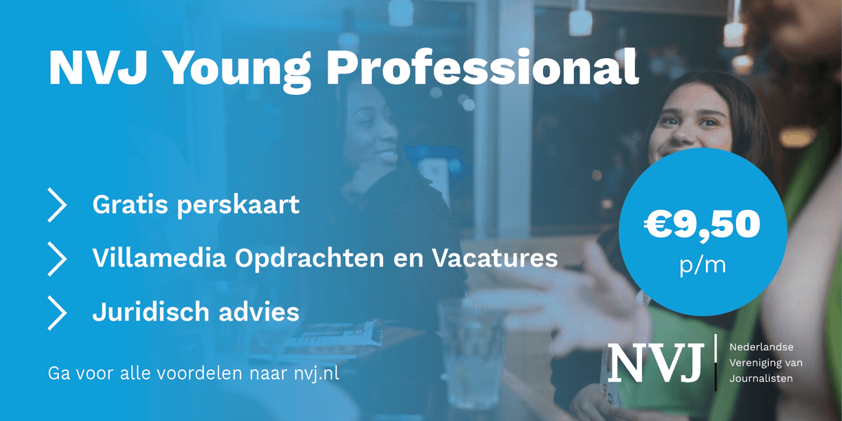 Online advertentie NVJ Young Professional ledenwerving