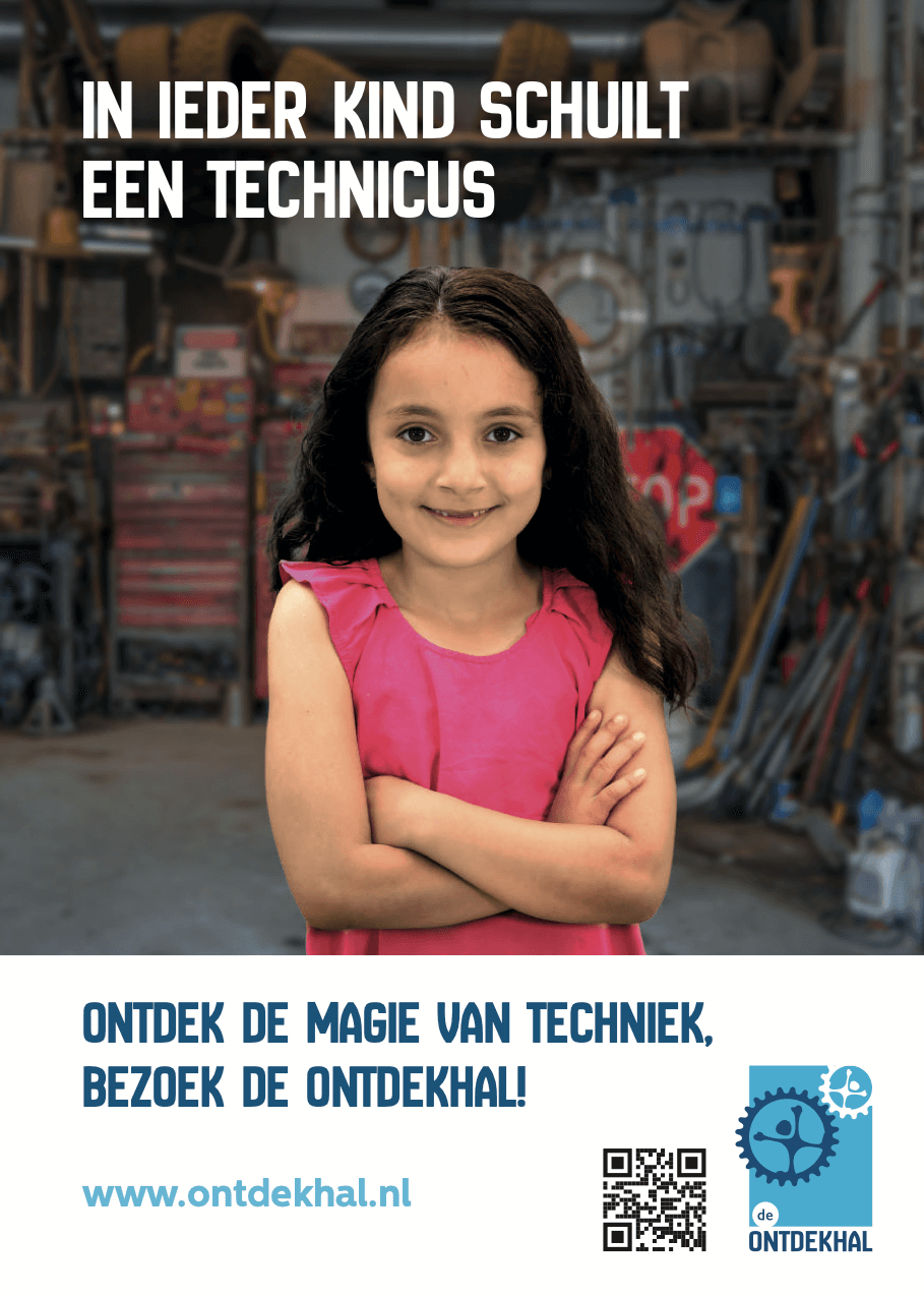 Ontdekhal A5 flyer techniek ontdekken voor kinderen